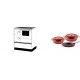Set Küchenofen Alfa Plam Alfa 70 ET, 12.7kW + Gusseisen Topf Set aus 3 teilen Solagio, Rubin | Kaminofen - Holzofen mit Backfach | Kaminofen |