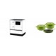 Set Küchenofen Alfa Plam Alfa 70 ET, 12.7kW + Gusseisen Topf Set aus 3 teilen Solagio, Bamboo | Kaminofen - Holzofen mit Backfach | Kaminofen |