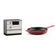 Set Küchenofen Alfa Plam Alfa 90 HET, 14.39kW + Emaillierte Gusseisenpfanne Solagio, Rubin, Ф28cm | Kaminofen - Holzofen mit Backfach | Kaminofen |