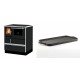 Set Küchenofen Alfa Plam Dominant 70, 6.3kW + Große Grillplatte aus Gusseisen Solagio, 25x44cm | Kaminofen - Holzofen mit Backfach | Kaminofen |