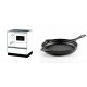 Set Küchenofen Alfa Plam Alfa 70 Favorit, 6kW + Emaillierte grillpfanne Gusseisen Solagio, Black Onyx, Ф28cm | Kaminofen - Holzofen mit Backfach | Kaminofen |