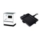 Set Küchenofen Alfa Plam Alfa 70 Favorit, 6kW + Emaillierte grillpfanne Gusseisen Solagio, Black Onyx, 26x32cm | Kaminofen - Holzofen mit Backfach | Kaminofen |