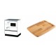 Set Küchenofen Alfa Plam Alfa 70 Favorit, 6kW + Holz untersetzer für gusseisenplatte Solagio HSST2131 | Kaminofen - Holzofen mit Backfach | Kaminofen |