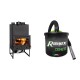 Set Kamineinsatz, Kamin Prity Modell C2F, Gebläse, Gusseisentür, Leistung 21kW + Elektrischer Aschesauger Ribimex, Modell Cenetì, Fassungsvermögen 15 L | Kaminofen Gusseisen | Kaminofen |