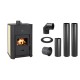 Set Kaminofen, Holzofen Wasserführend Prity WD W24 D, Leistung 24.3kW + Schornstein Bausatz PARKANEX, Stahl Ø150, Dicke 2mm | Wasserführender Kaminofen | Kaminofen |
