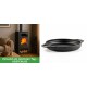 Set Kaminofen, Holzofen mit Backfach Balkan Energy, Modell Troy, Leistung 7.8kW + Emaillierte gusseisenpfanne mit zwei Griffen Solagio, Black Onyx, Ф22cm | Holzofen | Kaminofen |