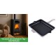 Set Kaminofen, Holzofen mit Backfach Balkan Energy, Modell Troy, Leistung 7.8kW + Emaillierte grillpfanne Gusseisen Solagio, Ivory, 26x32cm | Holzofen | Kaminofen |