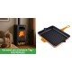 Set Kaminofen, Holzofen mit Backfach Balkan Energy, Modell Troy, Leistung 7.8kW + Emaillierte grillpfanne Gusseisen Solagio, Dijon, 26x32cm | Holzofen | Kaminofen |