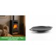 Set Kaminofen, Holzofen mit Backfach Balkan Energy, Modell Troy, Leistung 7.8kW + Backplatte aus Gusseisen Solagio, Ф28cm | Holzofen | Kaminofen |