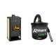 Set Kaminofen, Holzofen Wasserführend Prity, Modell S3 W13, Leistung 15kW + Elektrischer Aschesauger Ribimex, Modell Cenetì, Fassungsvermögen 15 L | Wasserführender Кaminofen Prity | Kaminofen |