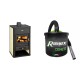 Set Kaminofen, Holzofen Wasserführend Prity, Modell S1 W10, Leistung 13.3kW + Elektrischer Aschesauger Ribimex, Modell Cenetì, Fassungsvermögen 15 L | Wasserführender Кaminofen Prity | Kaminofen |