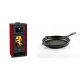 Set Kaminofen, Holzofen mit Backfach Prity K2 GT F Rot, 8.1 kW + Emaillierte grillpfanne Gusseisen Solagio, Black Onyx, Ф24cm | Holzofen | Kaminofen |