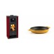 Set Kaminofen, Holzofen mit Backfach Prity K2 GT F Rot, 8.1 kW + Emaillierte gusseisenpfanne mit zwei Griffen Solagio, Dijon, Ф16cm | Holzofen | Kaminofen |
