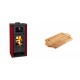 Set Kaminofen, Holzofen mit Backfach Prity K2 GT F Rot, 8.1 kW + Holz untersetzer für mini-gusseisenplatte Solagio HSDDHP1522 | Holzofen | Kaminofen |