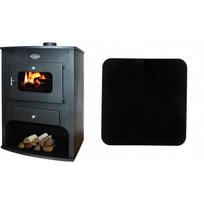 Set Holzofen Zvezda, Model Maxi VR 16, Leistung 32kW, Wassermantel + Funkenschutzplatte Stahl 2mm, Größe 98x98cm - Produktvergleich