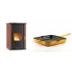 Set Kaminofen, Holzofen Wasserführend Velmora Fire ATS HYDRO, 33kW + Emaillierte grillpfanne Gusseisen Solagio, Dijon, 28х28cm | Holzofen | Kaminofen |