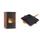 Set Kaminofen, Holzofen Wasserführend Velmora Fire ATS HYDRO, 33kW + Emaillierte grillpfanne Gusseisen Solagio, Dijon, 26x32cm | Holzofen | Kaminofen |