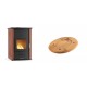 Set Kaminofen, Holzofen Wasserführend Velmora Fire ATS HYDRO, 33kW + Holz untersetzer für ovale platte Solagio HSOISK1728, 17x28cm | Holzofen | Kaminofen |