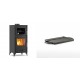 Set Kaminofen, Holzofen mit Backfach Velmora Fire ATS 90-25 ΜΑSΙΝΑ, 12.04kW + Mini-Grillplatte aus Gusseisen Solagio, 15.5x22.5cm | Holzofen | Kaminofen |