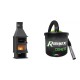 Set Kaminofen, Holzofen mit Backfach Velmora Fire FS AERO 90-50, 20.12kW + Elektrischer Aschesauger Ribimex, Modell Cenetì, Fassungsvermögen 15 L | Holzofen | Kaminofen |