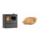 Set Küchenofen / Küchenhexe mit Backofen und Kochplatte Velmora Fire ATS ΜΑSΙΝΑ PLUS 900, 12.15kW + Holz untersetzer für gusseisenschüssel Solagio HSYKTV22 | Holzofen | Kaminofen |