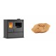 Set Küchenofen / Küchenhexe mit Backofen und Kochplatte Velmora Fire ATS ΜΑSΙΝΑ PLUS 900, 12.15kW + Holz untersetzer für gusseisenplatte Solagio HSYSAK20 | Holzofen | Kaminofen |