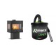 Set Kaminofen, Holzofen Velmora Fire ATS 100 3SIDE, 12.19kW + Elektrischer Aschesauger Ribimex, Modell Cenetì, Fassungsvermögen 15 L | Holzofen | Kaminofen |
