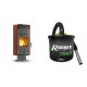 Set Kaminofen, Holzofen Velmora Fire ATS ZERO AERO, 16.92kW + Elektrischer Aschesauger Ribimex, Modell Cenetì, Fassungsvermögen 15 L | Holzofen | Kaminofen |