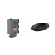 Set Kaminofen, Holzofen mit Backfach Velmora Fire ATS 90-30 CORNER, 18.25kW + Gusseiserne auflaufform Solagio oval, 25x33cm | Holzofen | Kaminofen |