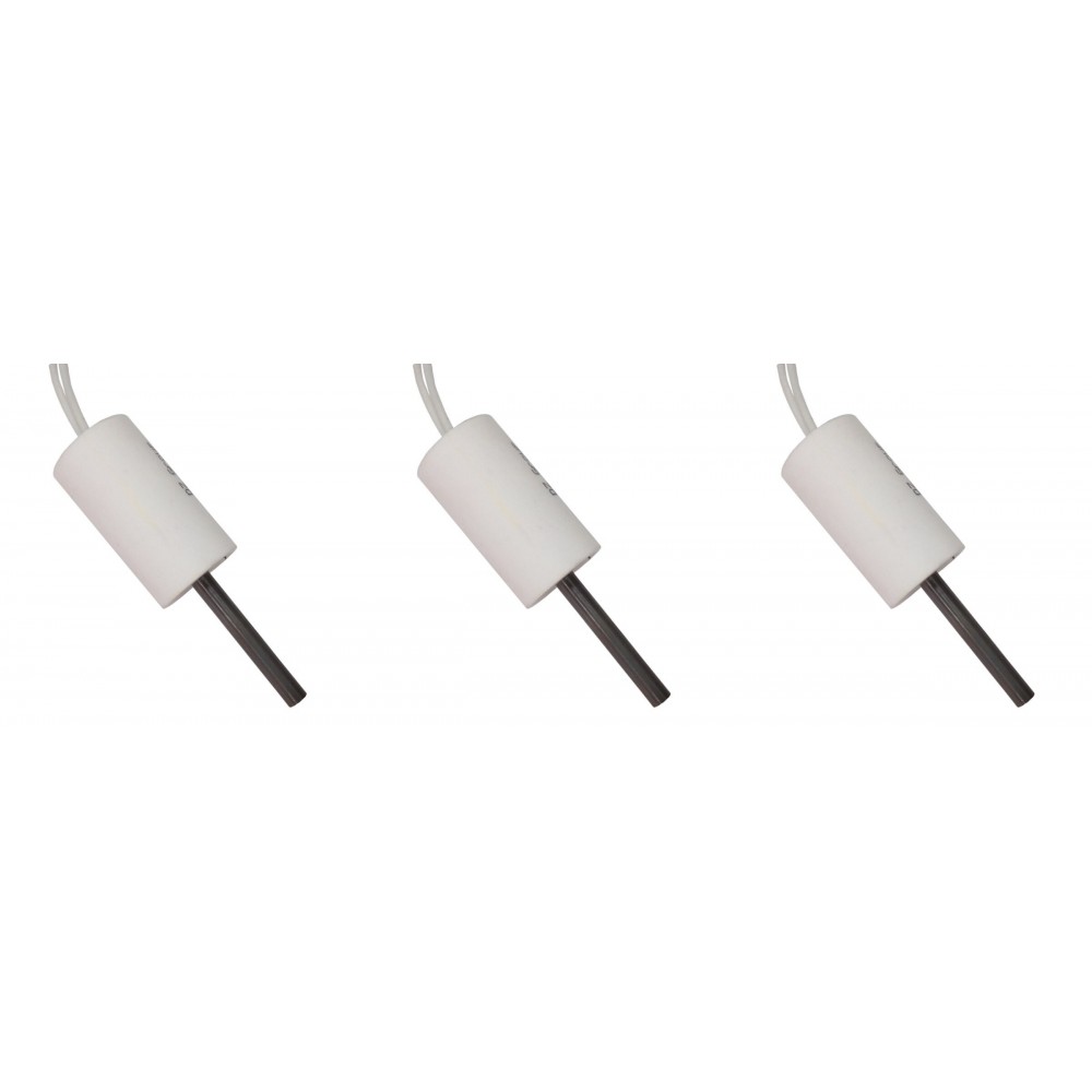 Niedervolt Glühzünder / Zünder für Pelletöfen ComfortBilt, Edilkamin und andere, Gesamtlänge 66mm, 90, 100W, 24 Volt AC - 3 Stk. | Glühzünder Pelletofen | Pelletofen Ersatzteile |