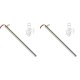 Heizelement für Pelletofen Edilkamin, Gesamtlänge 280mm, 470W - 2 Stk. | Glühzünder Pelletofen | Pelletofen Ersatzteile |