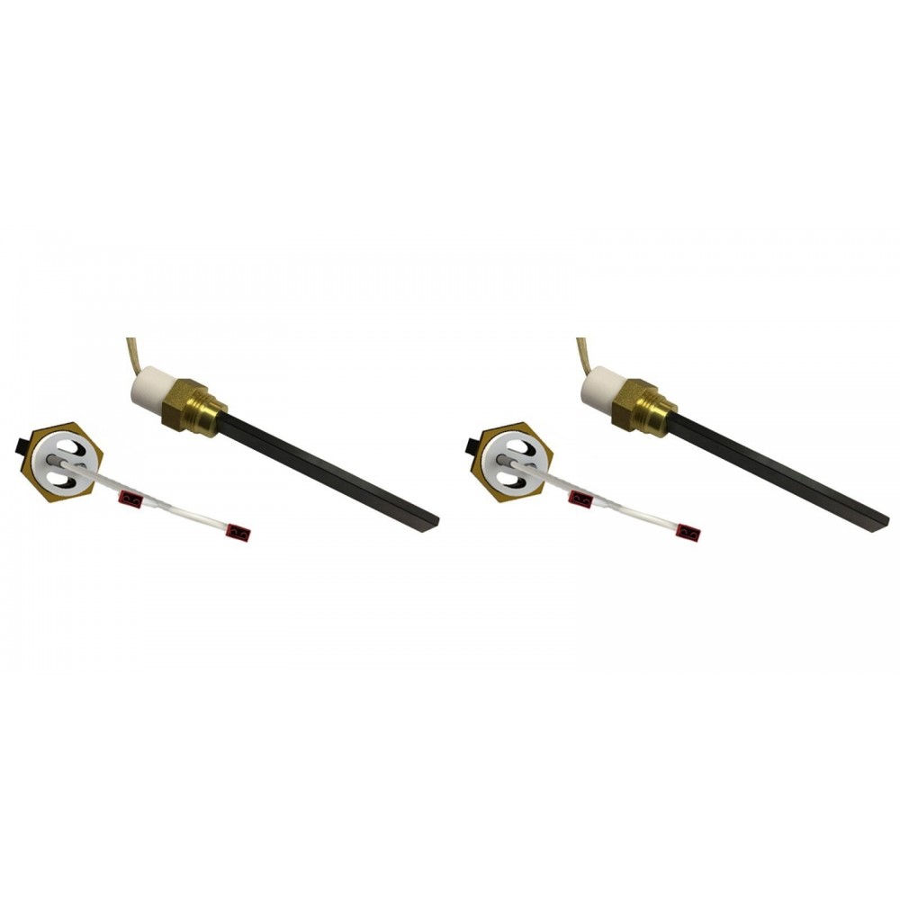 Niedervolt Glühzünder / Zünder für Pelletöfen Eco Spar, BURNiT, ComfortBilt und andere, Gesamtlänge 123mm, 120W to 24V - 2 Stk.