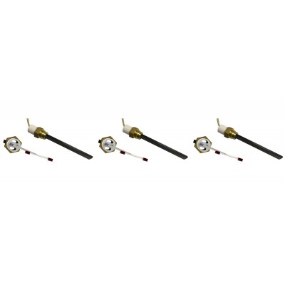 Niedervolt Glühzünder / Zünder für Pelletöfen Eco Spar, BURNiT, ComfortBilt und andere, Gesamtlänge 123mm, 120W to 24V - 3 Stk. - Produktvergleich