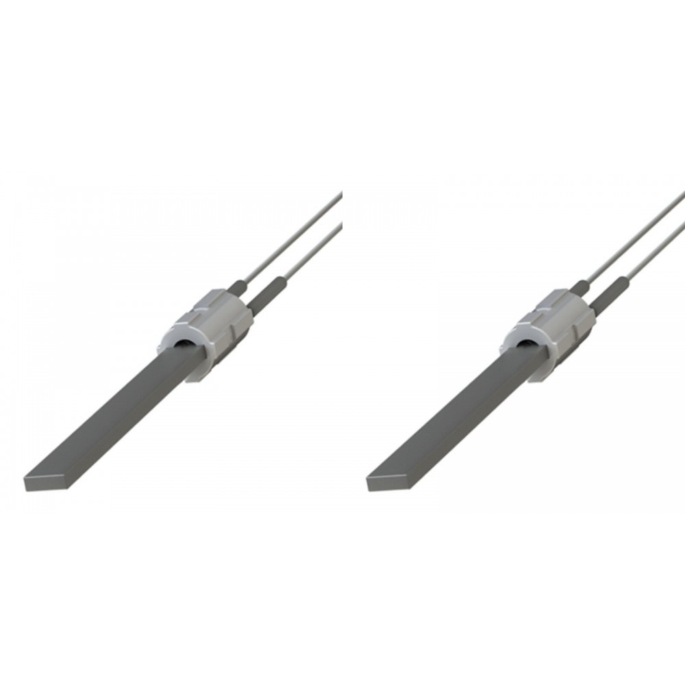 Glühzünder / Zünder mit Schwarz Quarz Kristall für Pelletofen Eco Spar, BURNiT, Palazzetti, Ravelli, MCZ und andere, Gesamtlänge 122mm, 300W - 2 Stk.