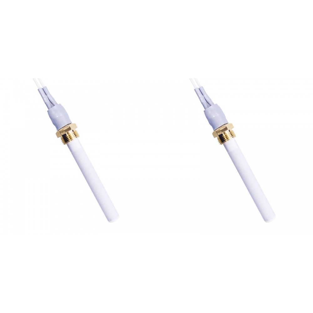 Keramik Glühzünder / Zünder für Pelletofen Eco Spar, BURNiT, Warmflow, Adler, AMG, Ecoteck und andere, Gesamtlänge 88mm, 250W - 2 Stk.
