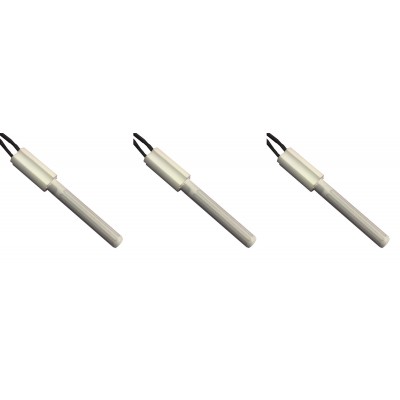 Keramik Glühzünder / Zünder für Pelletöfen Eco Spar, BURNiT, Ashley, Adler, AMG, Piazzetta und andere, Gesamtlänge 102mm, 250W - 3 Stk. - Glühzünder Pelletofen