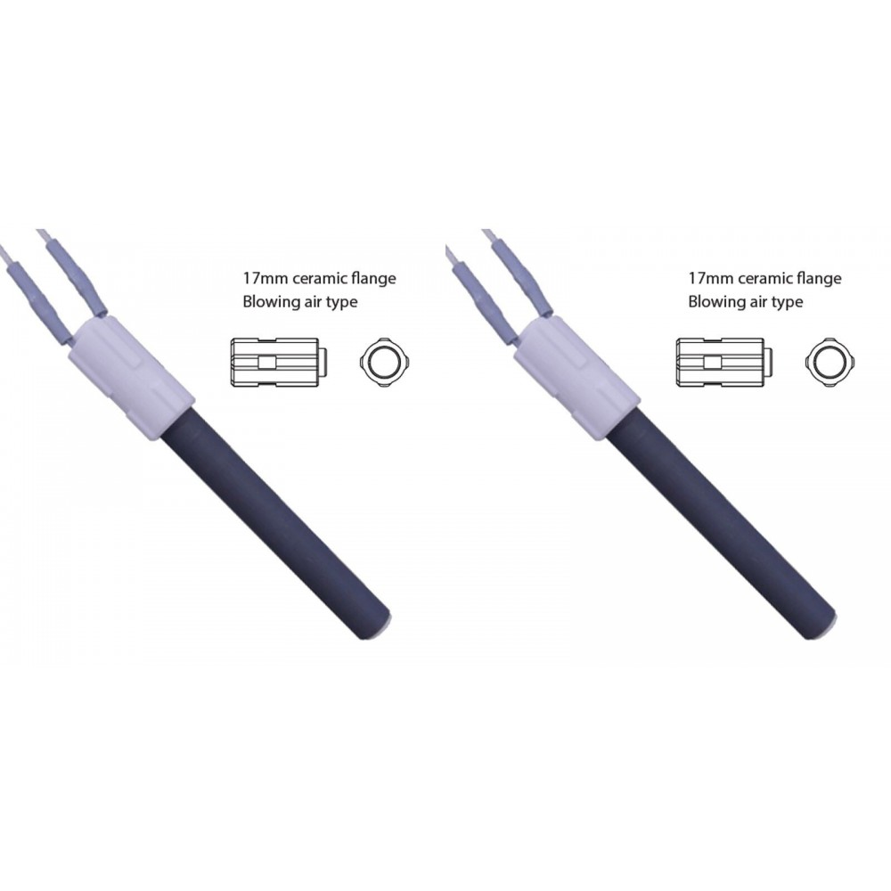 Keramik Glühzünder / Zünder für Pelletöfen BURNiT, Palazzetti Gesamtlänge 113mm, 260W - 2 Stk.