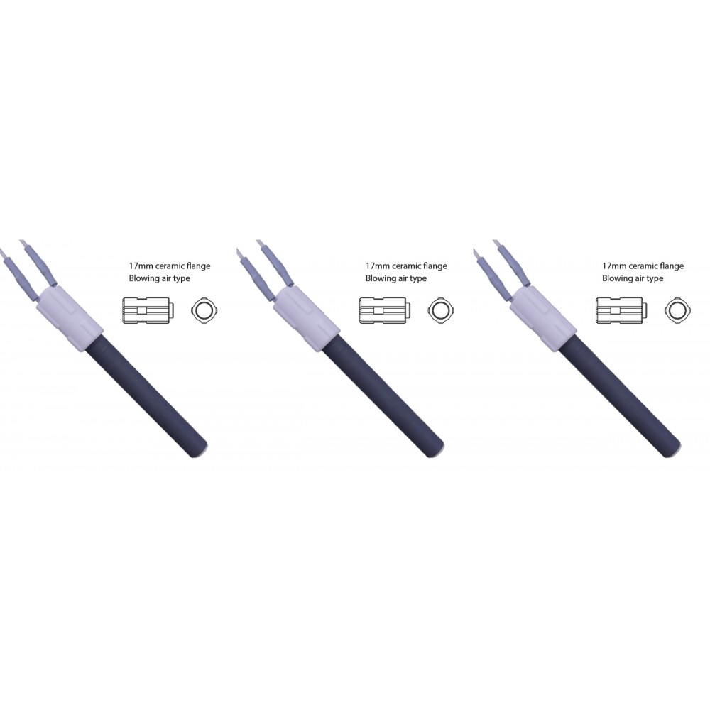 Keramik Glühzünder / Zünder für Pelletöfen BURNiT, Palazzetti Gesamtlänge 113mm, 260W - 3 Stk.