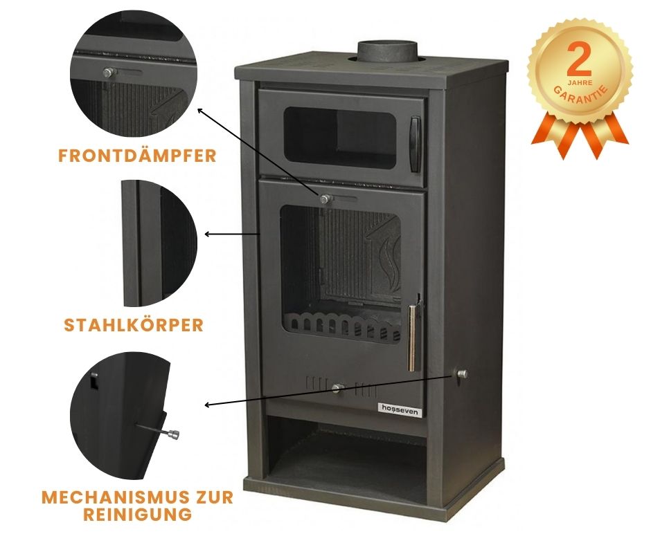 Holzofen mit Backofen